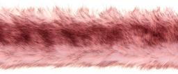 Faux Fur Trim Borneo Cat 5cm pink