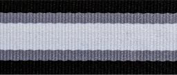 Belt webbing 38mm striped black