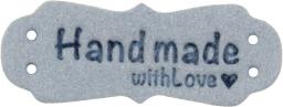 Velour Label Handmade with Love with Love light blue