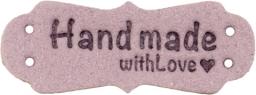 Velour Label Handmade with Love lilac