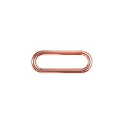 Oval ring 25mm shiny rose gold