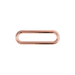 Oval ring 30mm shiny rose gold
