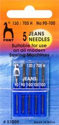 Sewing Machine Needle Jeans 130/705 90-100 5pc