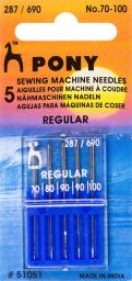 Sewing Machine Needle 287 (690) Cylindrical shank 70-100
