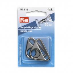 Triangel Rings with bridge 30 mm gutmetal