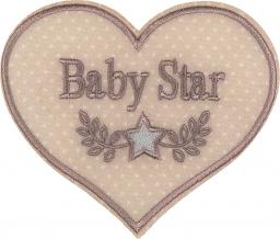 Herz braun Baby Star