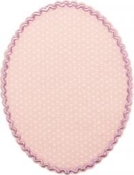 Patches 2x1 rosa with white dots