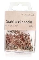 Action Steel Headed Pins 20G