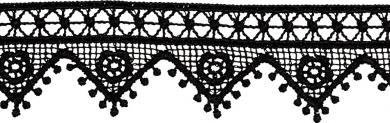 Poly guipure lace 30mm 