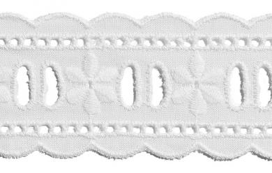 Scalloped Lace Table Ribbons 36Mm 100%Co 