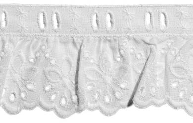 Scalloped Lace Flouncy 55Mm 100%Co 