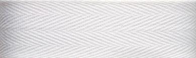 Baumwollband kräftig 20 mm weiß 