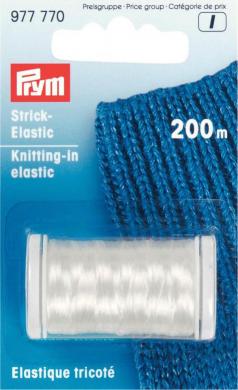Knitting-in elastic transparent 200m 