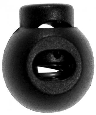 Cord Lock 1 Hole Plastic 15mm round 