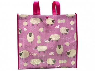 Shopping Bag Stitch & Knit Sheep 38x35x10cm 