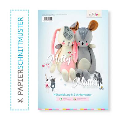 Kullaloo Booklet Kuschelfiguren Hase "Melly" & Maus "Mattes" 