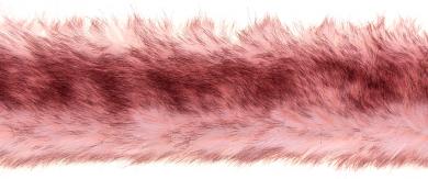 Faux Fur Trim Borneo Cat 5cm pink 