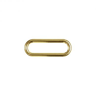 Oval ring 25mm gold 