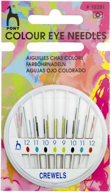 Embroidery Needles With Lace Steel 42347 Colored 