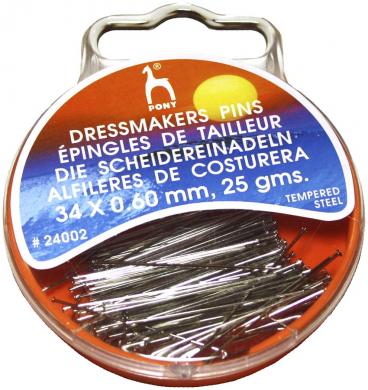 Dressmarkers Pins 0,60 x 34 mm silver 