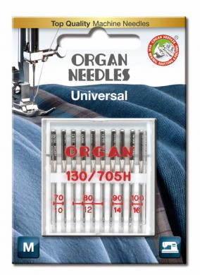 Organ 130/705 H REG a10 st. 070/100 Universalnadeln Blister 