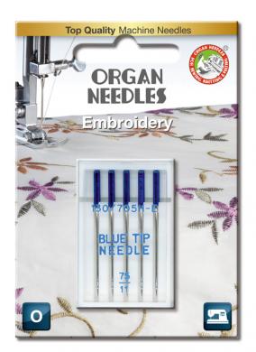 Organ Blue Tip Needle a5 st. 075 Blister 