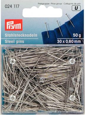 H&T steel pins 30x0.60 si-col        50g 