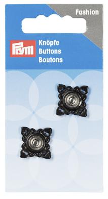 sew on buttons square 21mm black 
