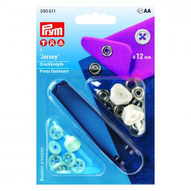 Non-sew press fasteners 12 mm blue 