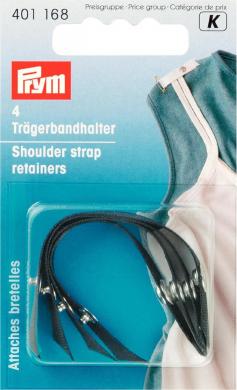 Shoulder strap retainers black 4 pc 