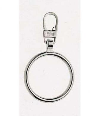 Fashion-Zipper Ring silberfarbig 