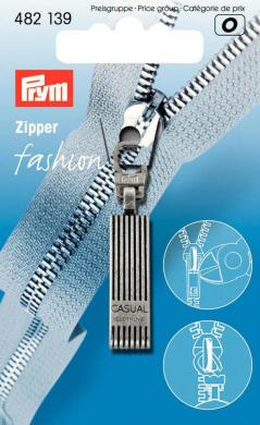 Fashion-Zipper Casual altsilber 