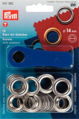 Eyelets + washers  14mm br si-col 10pc 