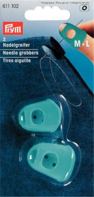 Needle grabbers silicone turquoise M + L 