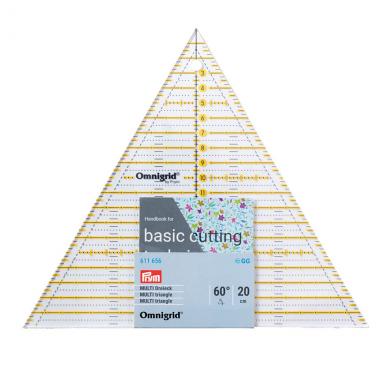 Patchwork ruler 60 Degrees Triangle Multi 20cm Omnigrid 