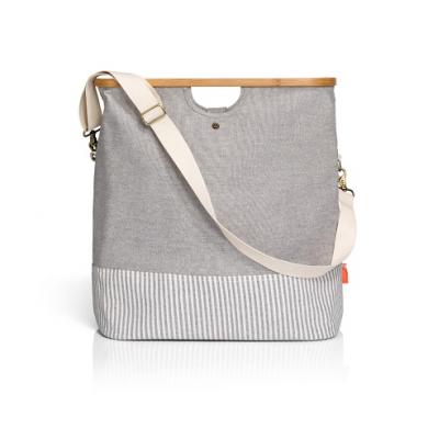 Store & Travel Bag "Canvas & Bamboo" M grey 