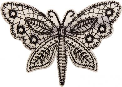 Application butterfly lace black/white 