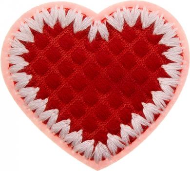 Application heart embroidered 