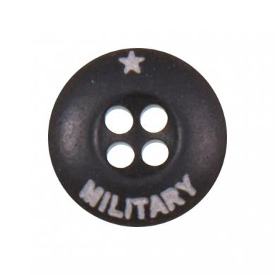 Knopf 4-Loch Military 15mm 