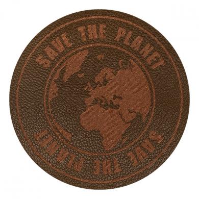 Motif Save the Planet Brown 