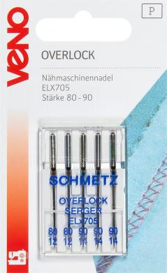 Sewing machine needles Overlock ELX705 80-90 