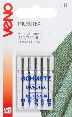 Nähmaschinennadeln 130/705 Microtex 60-80 