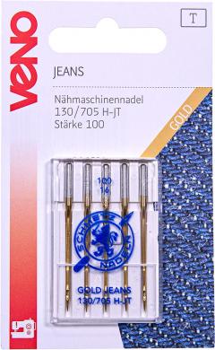 Nähmaschinennadeln 130/705 H-JT Gold Jeans 100 