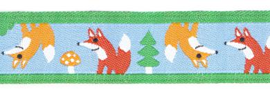 Woven Ribbon 16Mm Foxes 