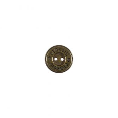 Button 2-hole metal 15mm 