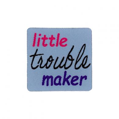 Weblabel little trouble maker blau 