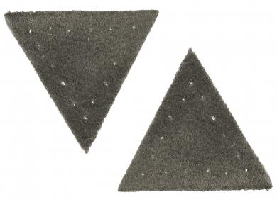 Motif triangle buckskin imitation grey 