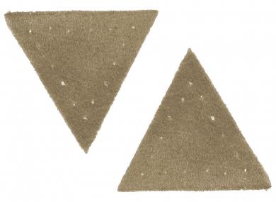 Motif triangle buckskin imitation beige 
