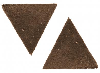 Motif triangle buckskin imitation brown 
