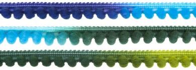 Pomponborte multicolor 10mm 